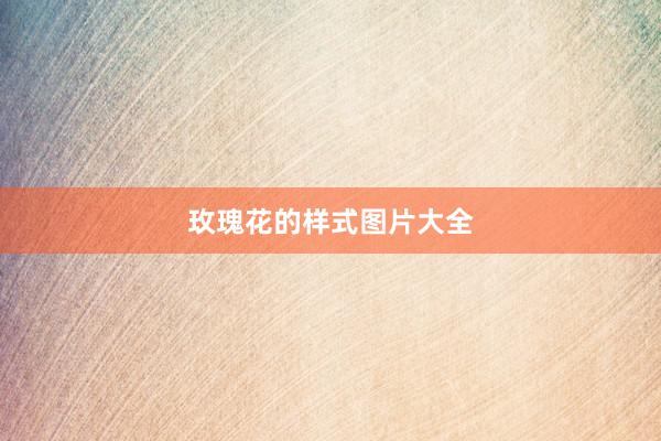 玫瑰花的样式图片大全